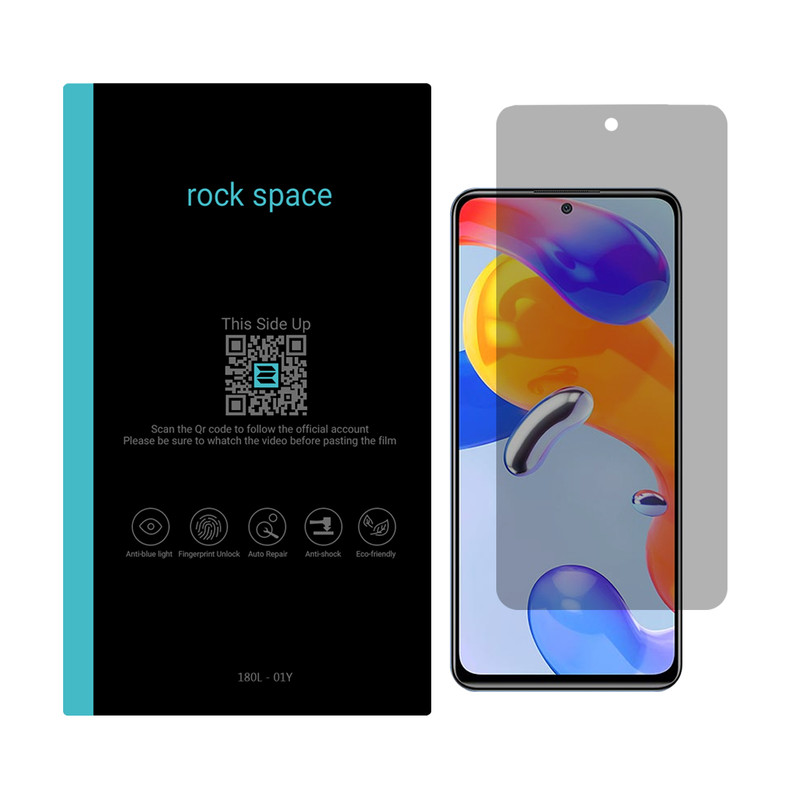 محافظ صفحه نمایش حریم شخصی راک اسپیس کد PRV مناسب برای گوشی موبایل شیائومی Redmi Note 11 Pro 5G