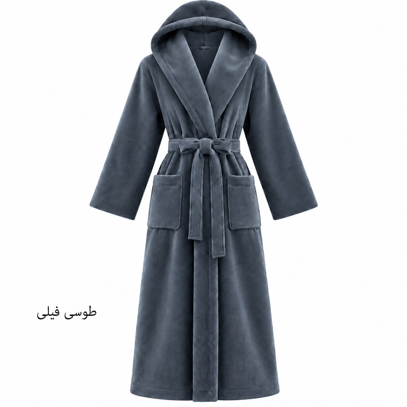 حوله پالتویی هنرمند مدل Classic Plain سایز ۱۴۵ مناسب قد ۱۸۰ الی ۲۱۰ سانتی متر