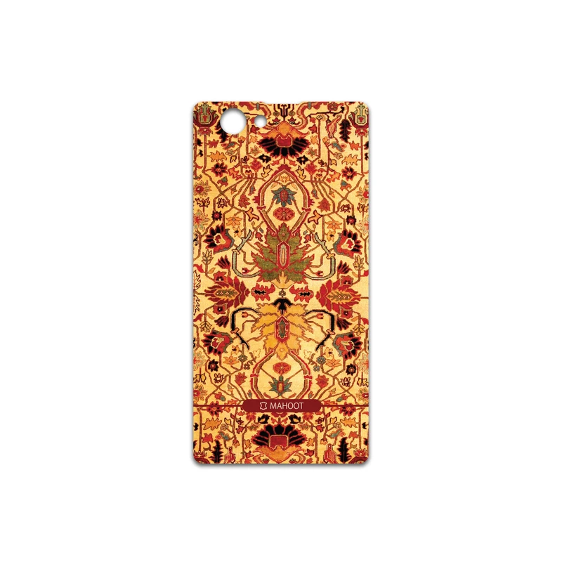 برچسب پوششی ماهوت مدل Persian-Carpet-Yellow مناسب برای گوشی موبایل سونی Xperia Z1 Compact