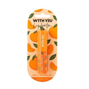 بالم لب ویت یو مدل Mandarin با عصاره نارنگی و گل همیشه بهار، آبرسان و مرطوبکننده بافت سبک، فاقد پارابن و مناسب پوست خشک بانوان