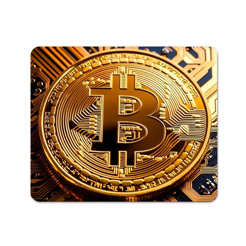 ماوس پد پاد آفرین طرح ارز دیجیتال کریپتو بیت کوین کد 132 سایز 19*24 سانتی متر