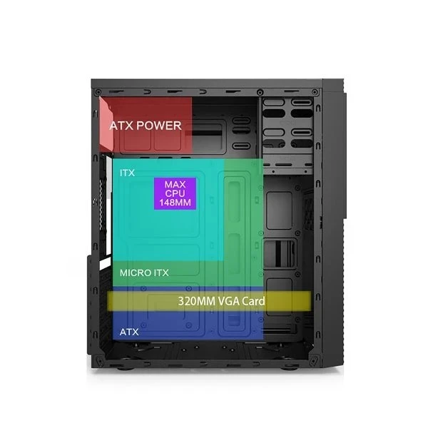 عکس شماره 5 : کیس کامپیوتر ان نوا مدل e130