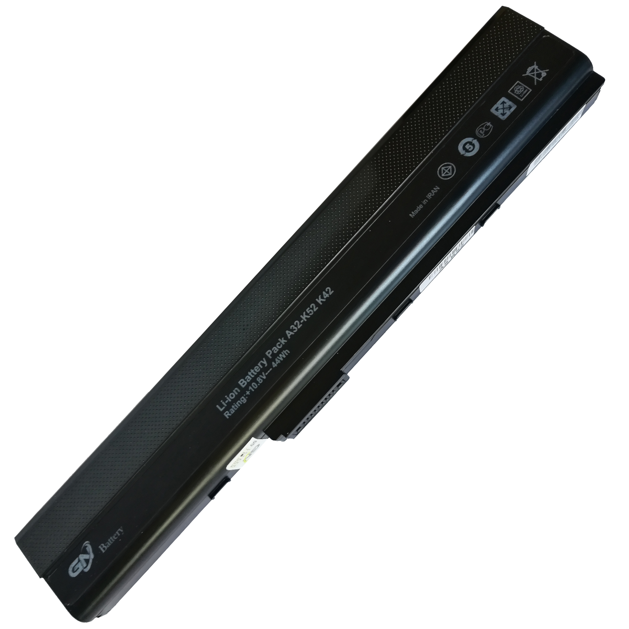 باتری لپ تاپ 6 سلولی گلدن نوت بوک جی ان مدل A32-K42 مناسب برای لپ تاپ ایسوس K52/K42/X52/A52/A42
