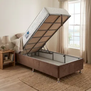 تخت خواب یک نفره آسایش باکس مدل AKA140 سایز 200 × 120 سانتی متر به همراه تشک طبی