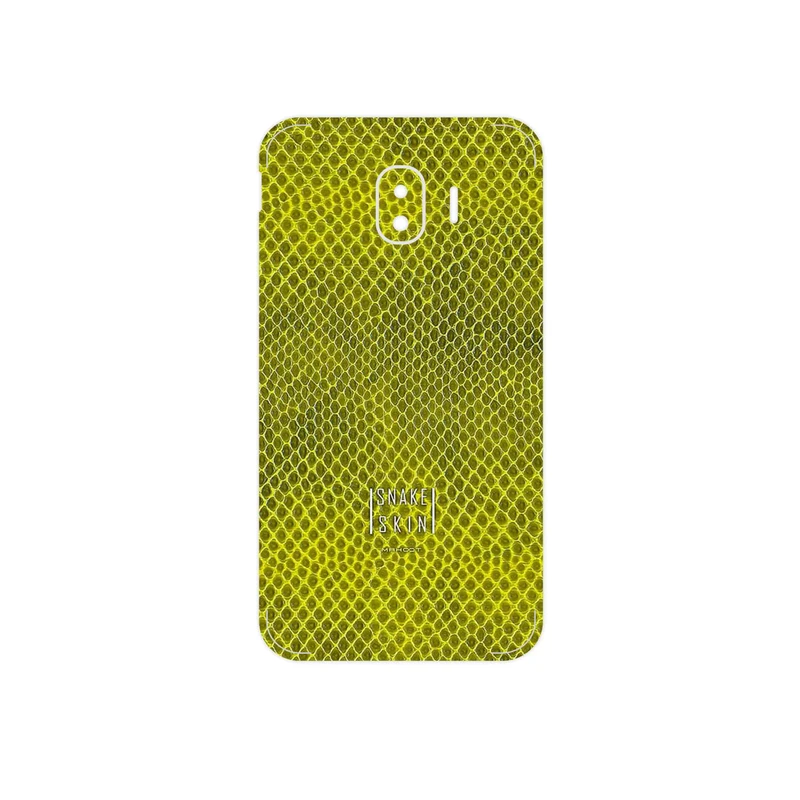 برچسب پوششی ماهوت مدل Yellow Snake Skin مناسب برای گوشی موبایل سامسونگ Galaxy J2 Pro 2018