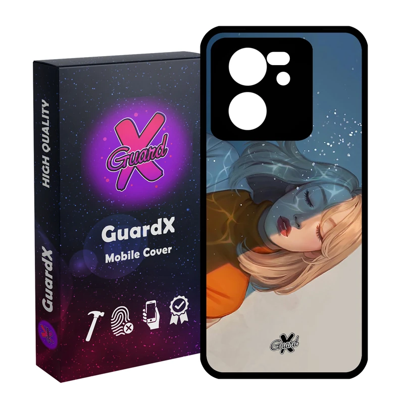 کاور گارد ایکس طرح Girl مدل Glass10013 مناسب برای گوشی موبایل شیائومی 13T/13T Pro/Redmi K60 Ultra