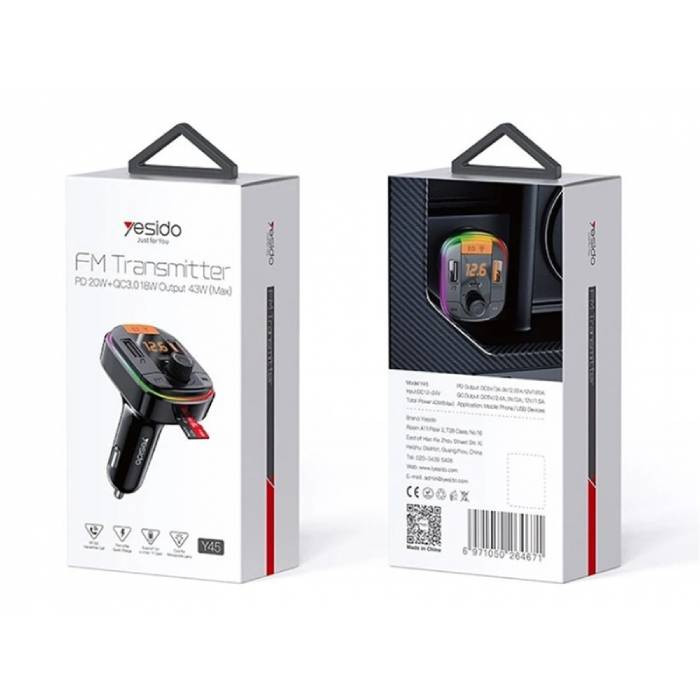 پخش کننده اف ام خودرو یسیدو مدل Y45