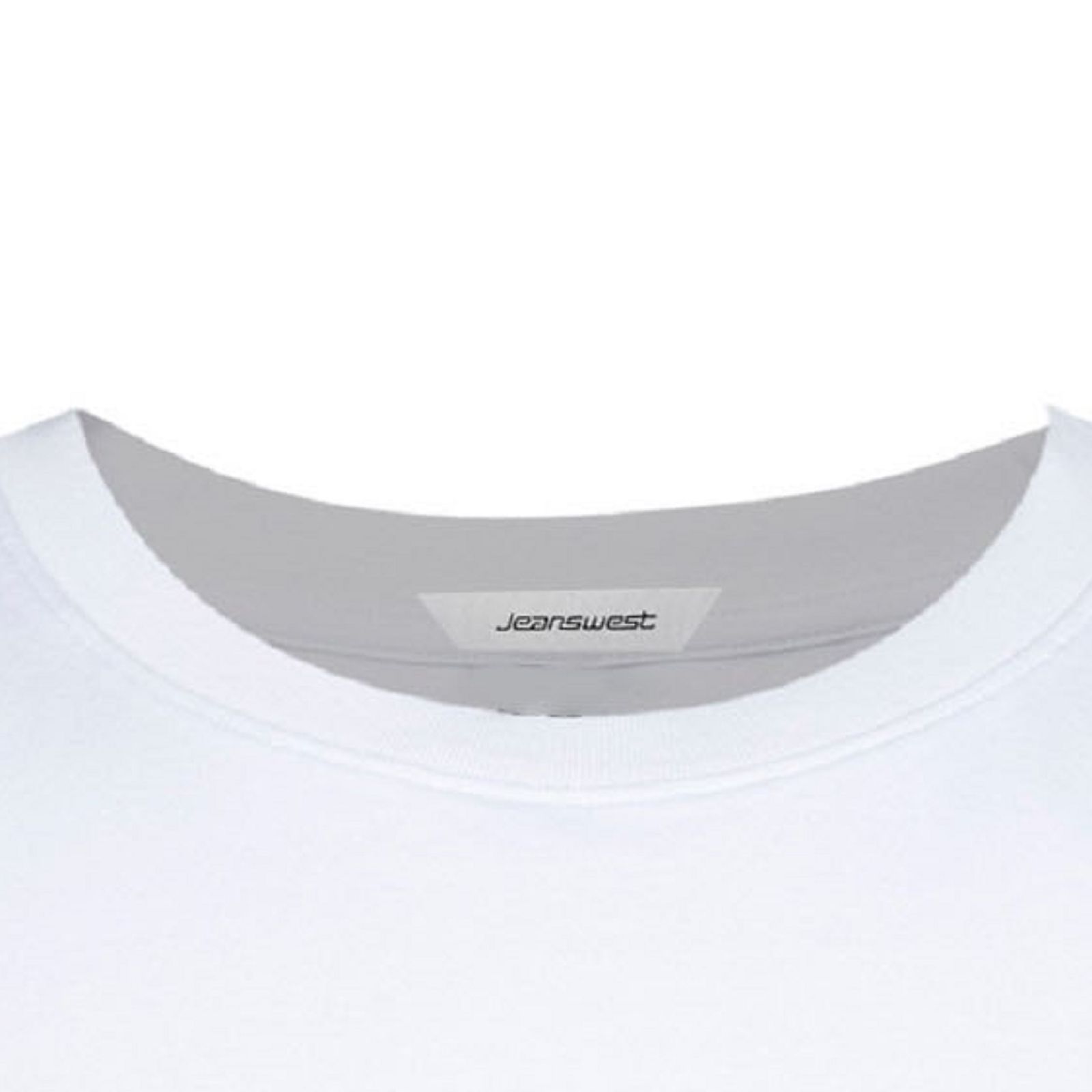 تی شرت آستین کوتاه مردانه جین وست مدل یقه گرد کد 1551354 رنگ سفید -  - 4