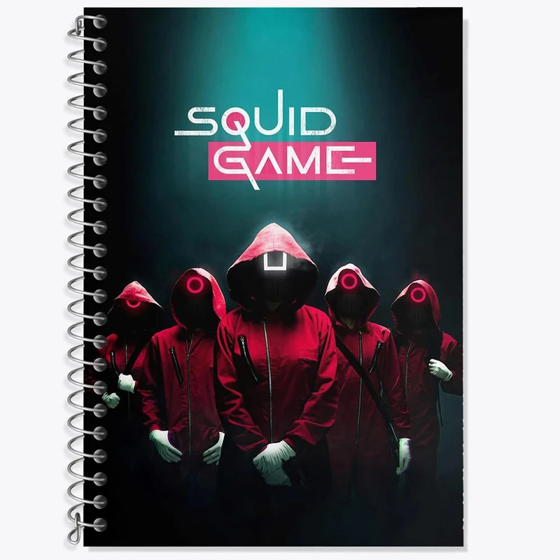 دفتر لغت 50 برگ خندالو مدل بازی مرکب Squid Game کد 10828