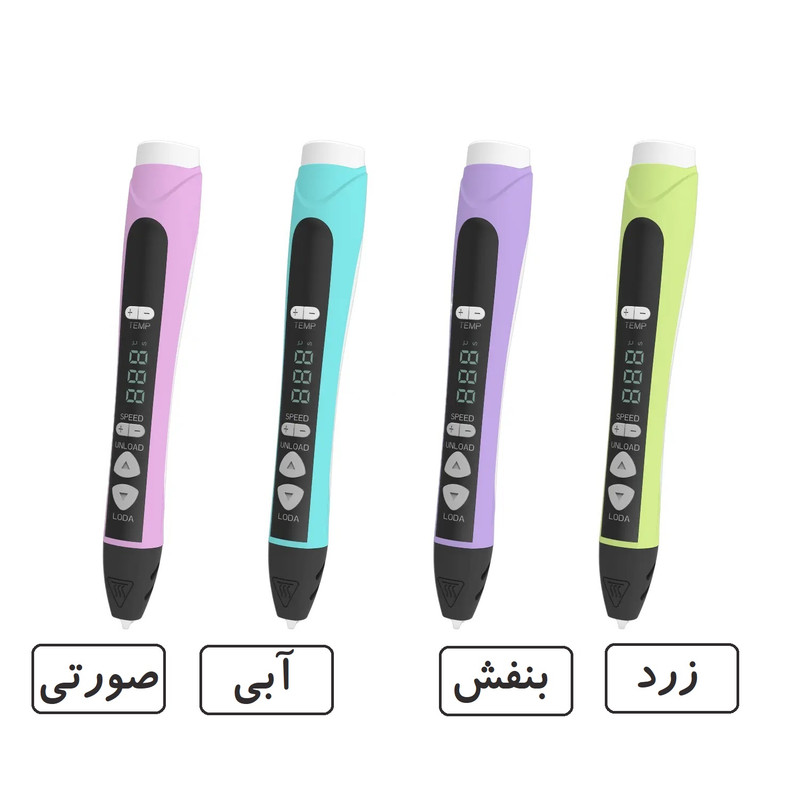 قلم طراحی سه بعدی مدل P12 به همراه فیلامنت PLA