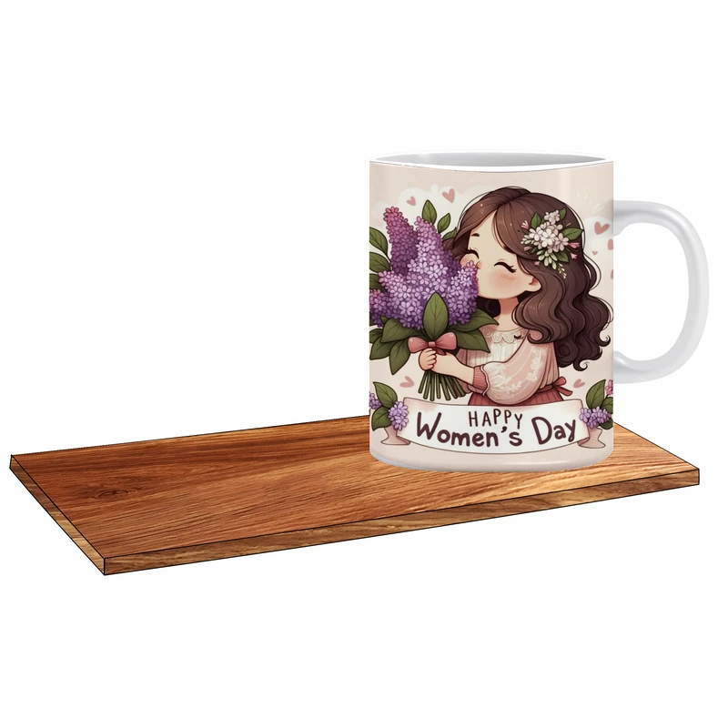 ماگ ال ایکس پی مدل بهترین کادو برای روز زن کد 497 به همراه زیر لیوانی