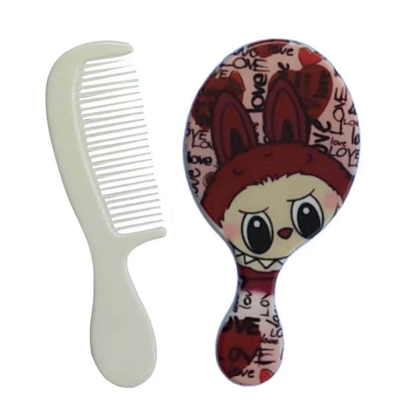 ست شانه و آینه کودک مدل PZF4 طرح لبوبو