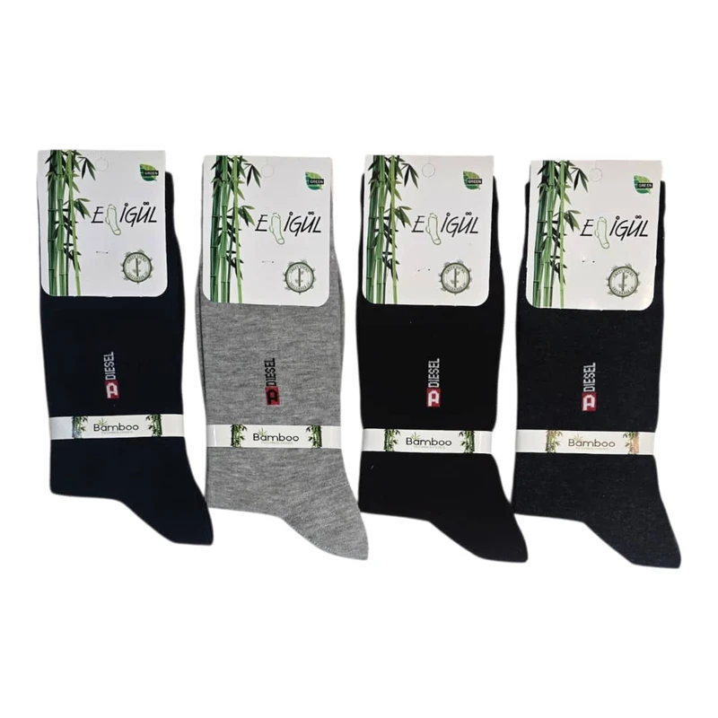 جوراب ساق بلند مردانه مدل BMBD01 مجموعه 4 عددی