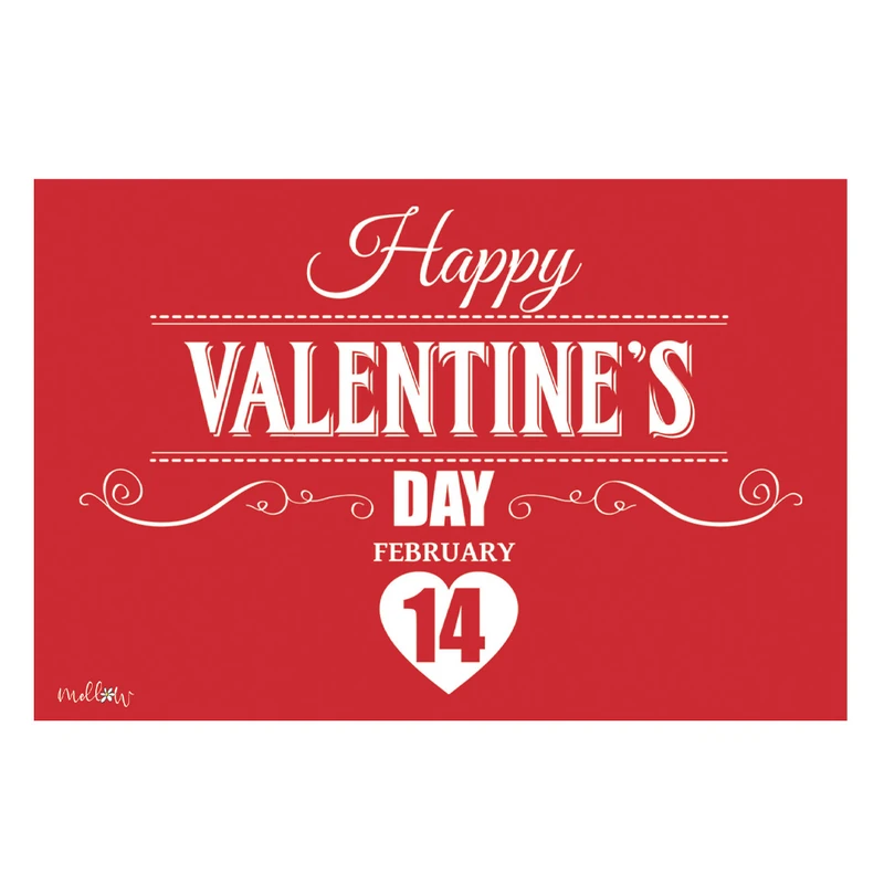 کارت پستال ملو طرح روز عشق کد V013