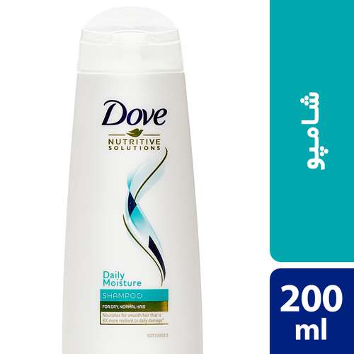 شامپو موهای معمولی داو مدل Daily Moisture حجم 200 میلی لیتر