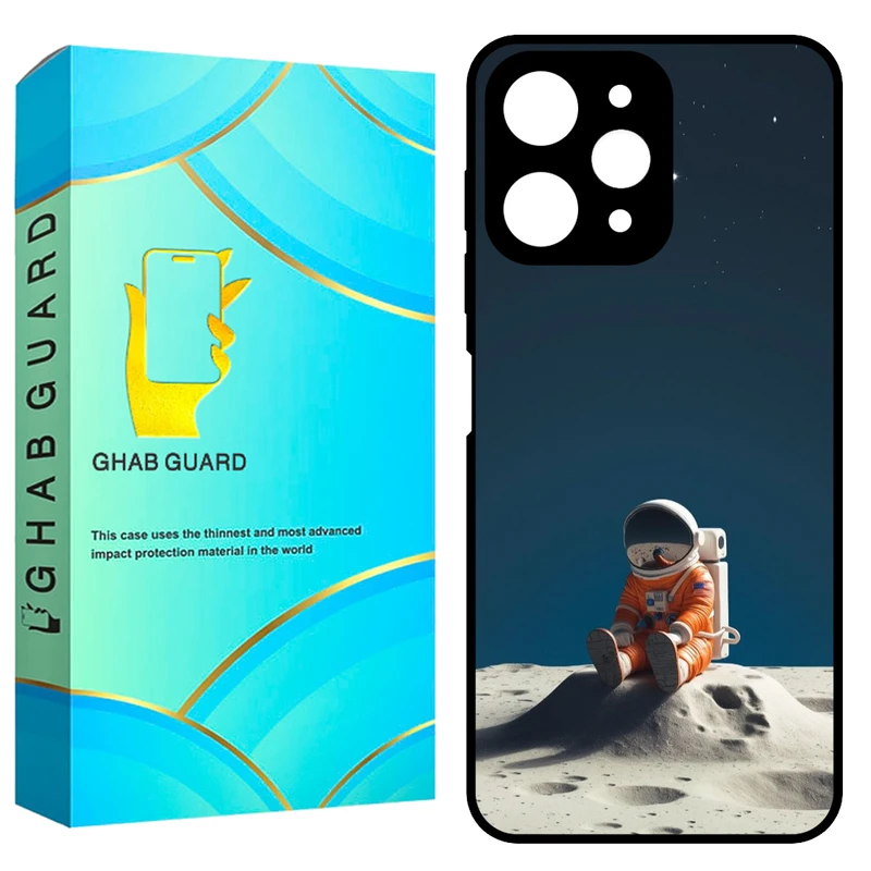 کاور قاب گارد طرح فضانورد مدل GCHPR12 مناسب برای گوشی موبایل شیائومی Redmi 12 4G / Redmi 12 5G / Poco M6 Pro 5G