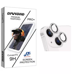 محافظ لنز دوربین جی اف مدل Diamond رینگی نگین دار مناسب برای گوشی موبایل اپل iPhone 14