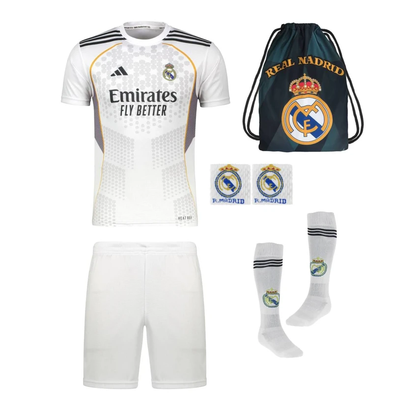 ست 6 تکه لباس ورزشی پسرانه مدل رئال مادرید طرح امباپه sn2026