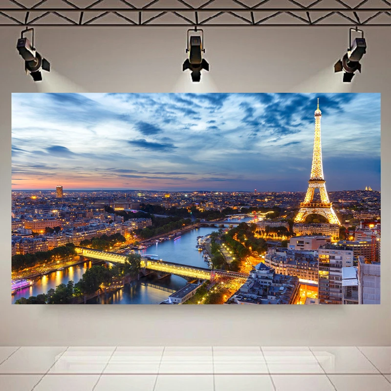 تابلو شاسی طرح نمای شهر مدل پاریس کد AR4420