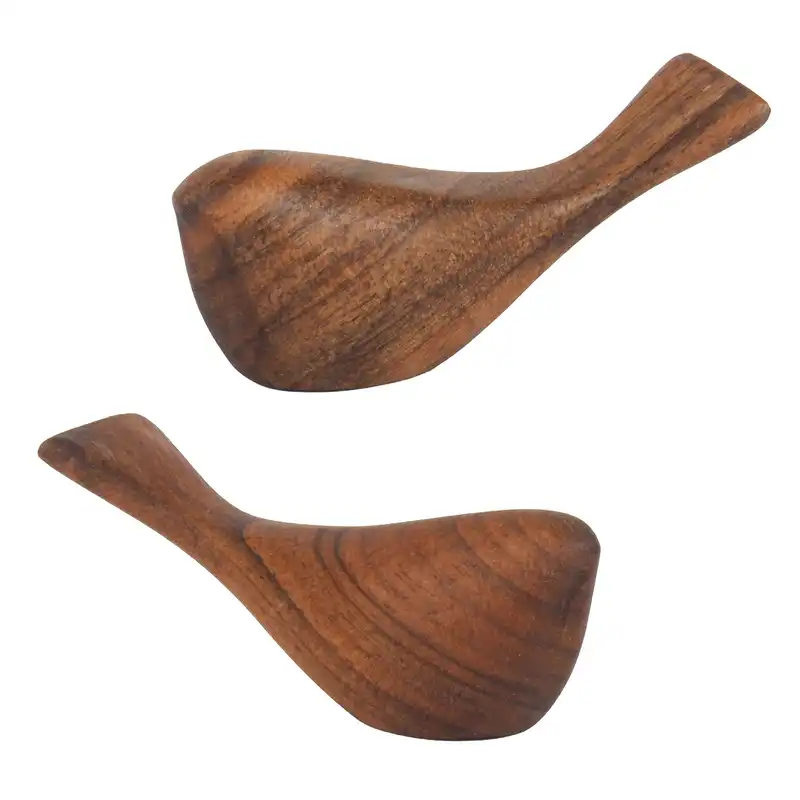 مجسمه چوبی مدل پرنده  کد 20 مجموعه 2 عددی