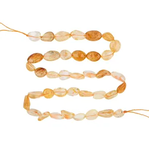 ریسه سنگ سیترین مدل تراش ناگت