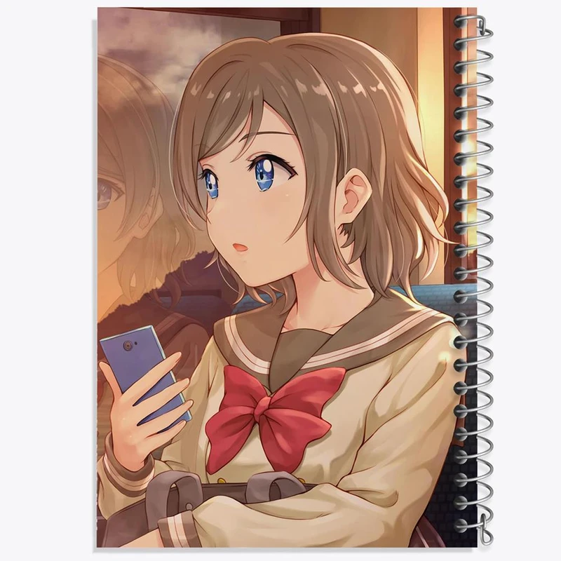 دفتر لیست خرید 50 برگ خندالو طرح واتانابه یو انیمه لاو لایو Love Live کد 18307