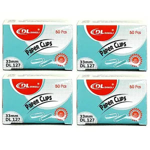 گیره کاغذ دی ال مدل کلیپس کد 32mm بسته 4 عددی