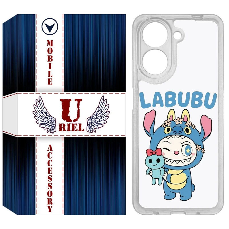 کاور یوریل مدل Clear کد 112 طرح لبوبو Labubu مناسب برای گوشی موبایل شیائومی Redmi A5 4G / Poco C71
