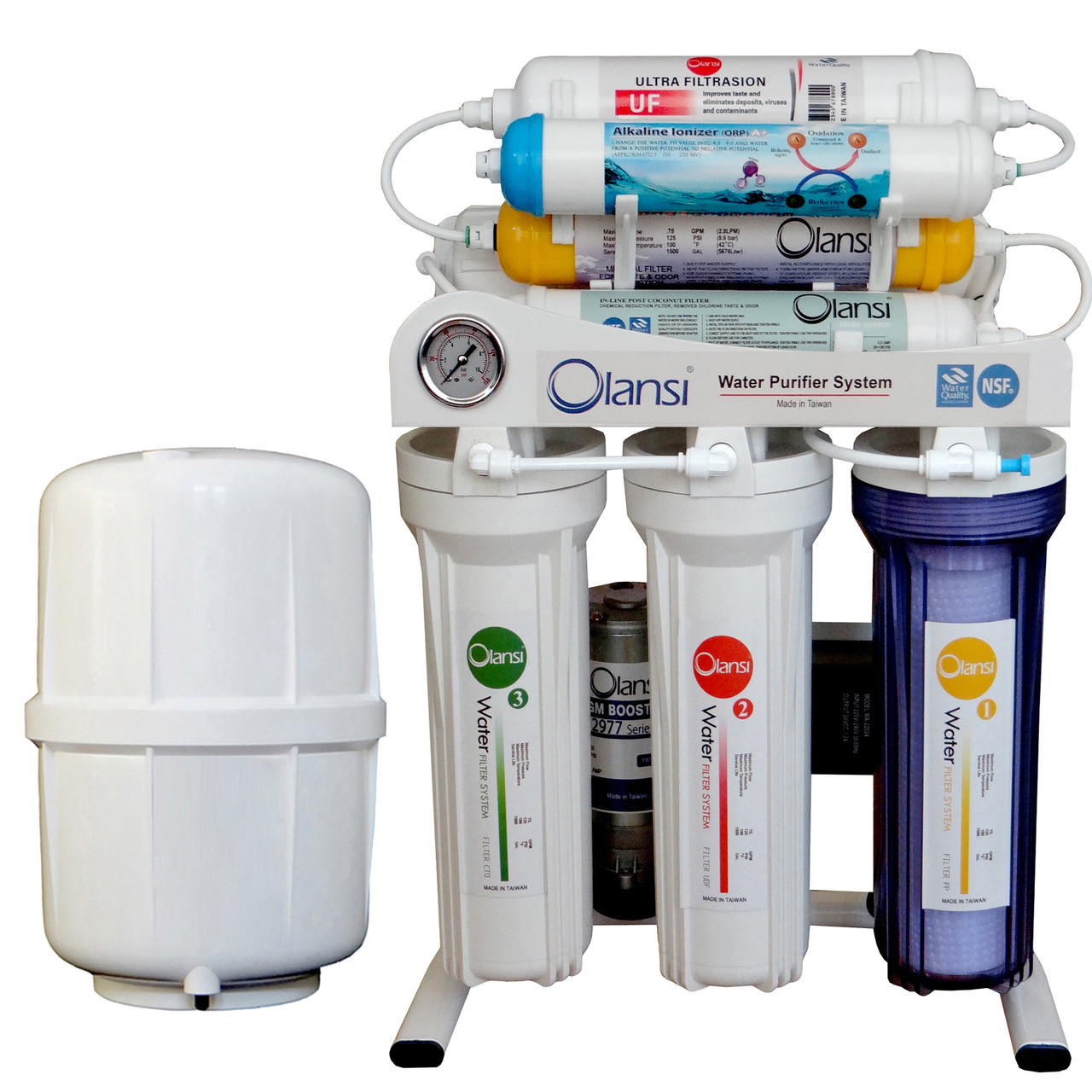 دستگاه تصفیه کننده آب اولانسی مدل REVERSE OSMOSIS - AT8400 به همراه فیلتر مجموعه 3 عددی