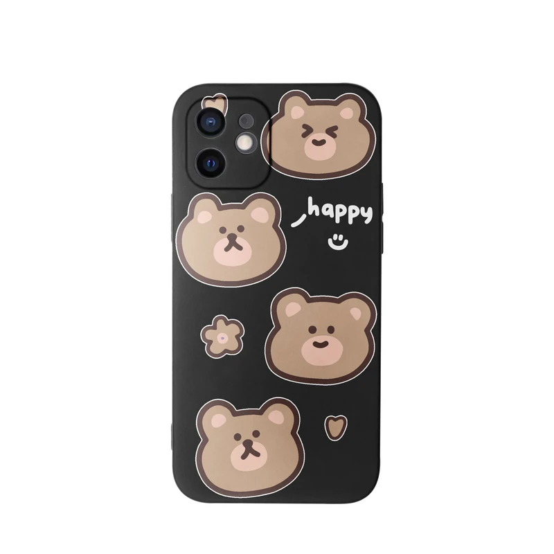 کاور طرح خرس های کیوت کد f4173 مناسب برای گوشی موبایل اپل iphone 12 Mini