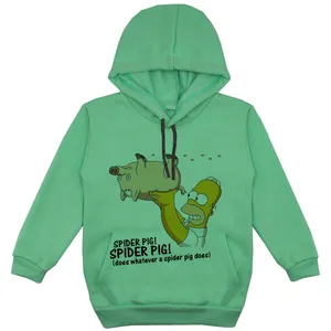 هودی پسرانه مدل سیمپسون F179 رنگ سبز