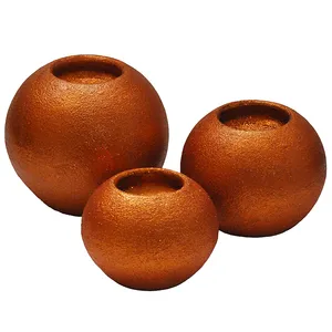 جاشمعی سفالی مدل توپی کد 02 مجموعه 3 عددی