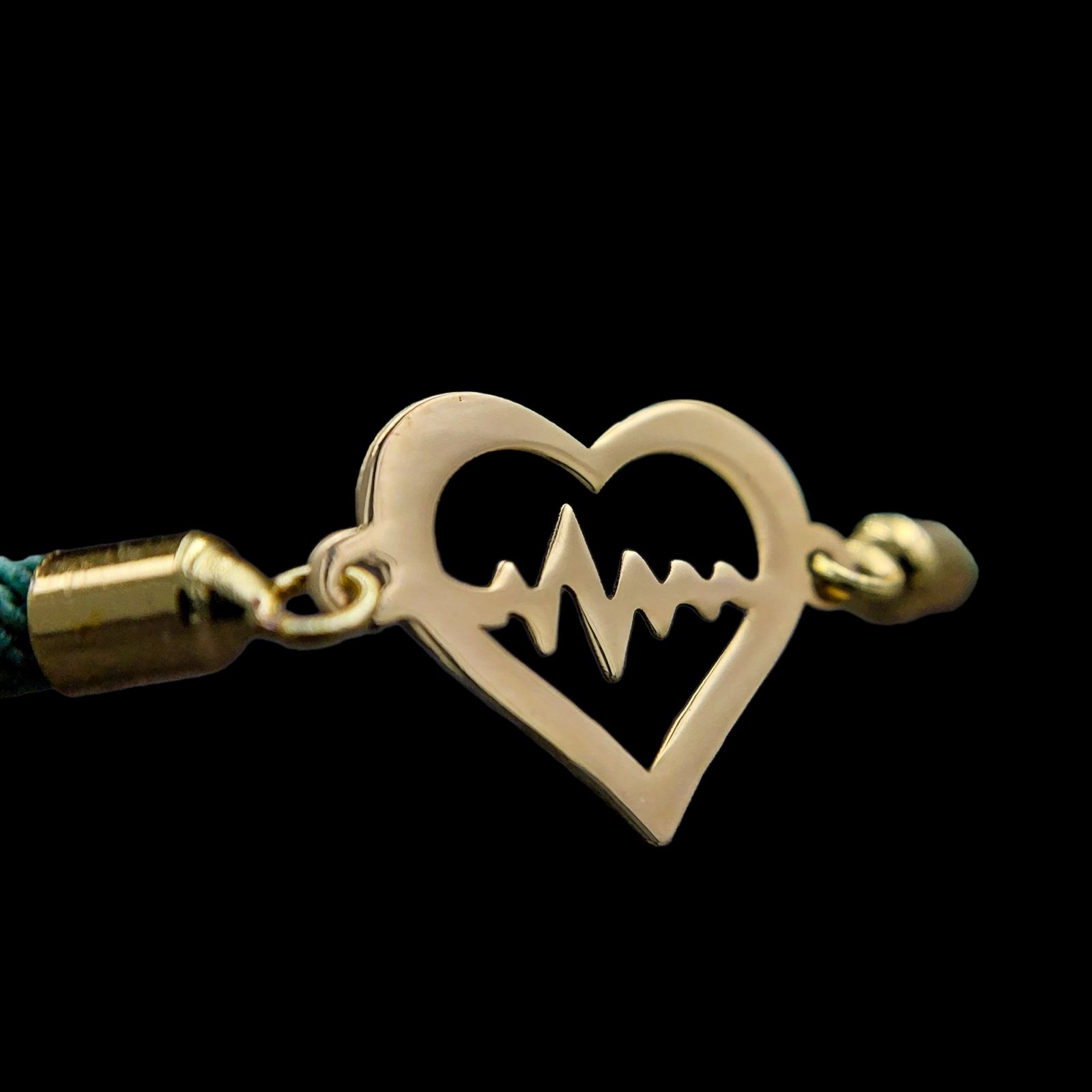 دستبند طلا 18 عیار زنانه مدل ضربان قلب -  - 2