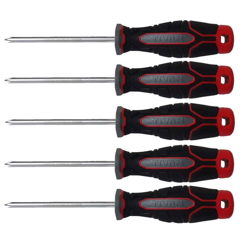 پیچ گوشتی چهارسو تیوان مدل HT - 0051 مجموعه 5 عددی پیچ گوشتی چهارسو تیوان مدل HT - 0051 مجموعه 5 عددی