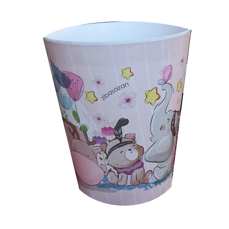 سطل زباله اتاق کودک مدل خرس و دوستان