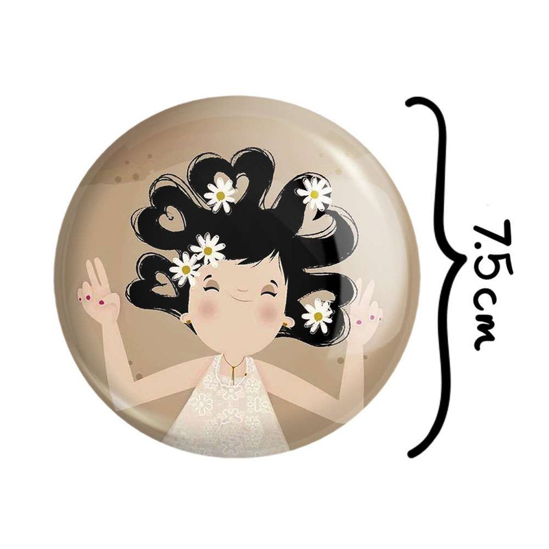 آینه جیبی خندالو مدل دخترونه  کد 6068