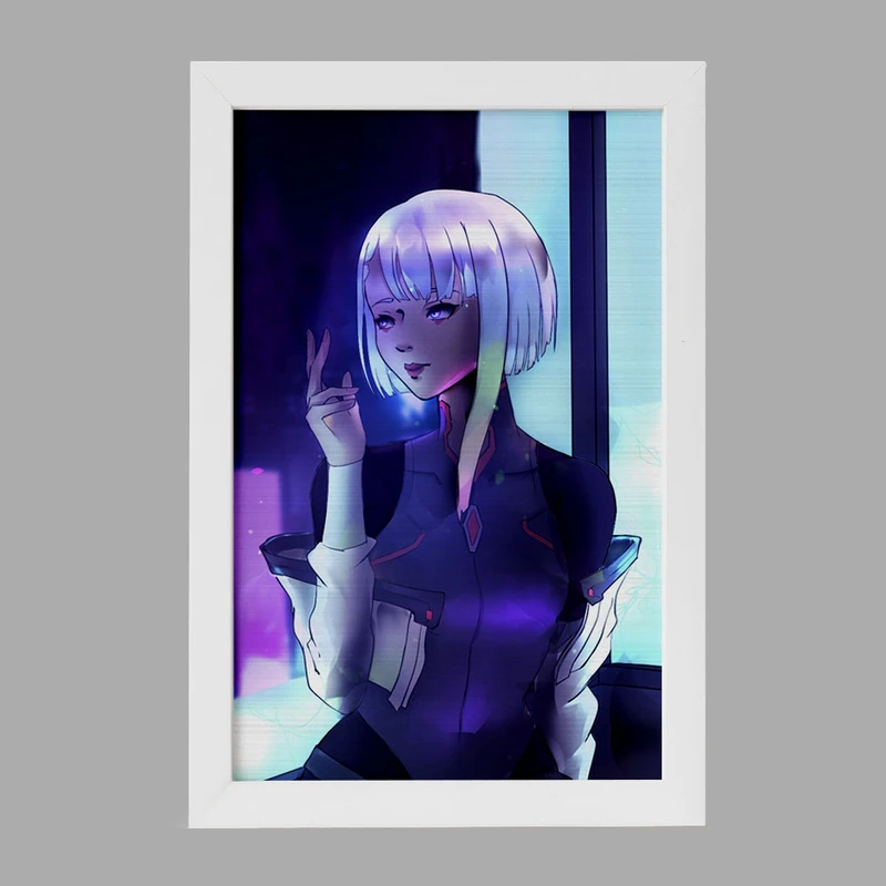 تابلو خندالو مدل لوسی انیمه سایبرپانک کد 23974