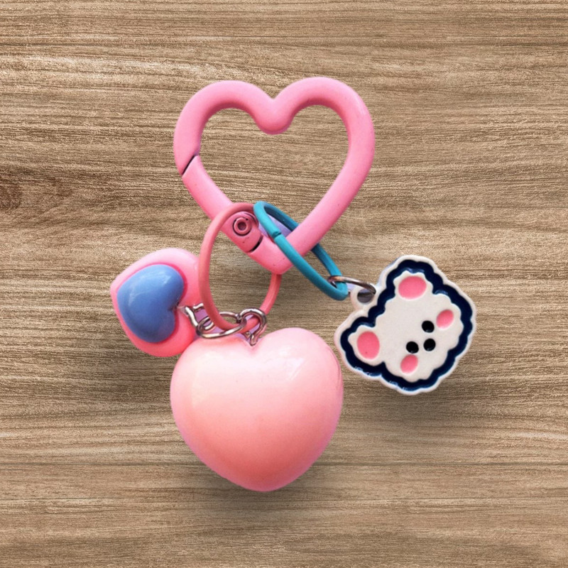 جاکلیدی دخترانه مدل قلبی