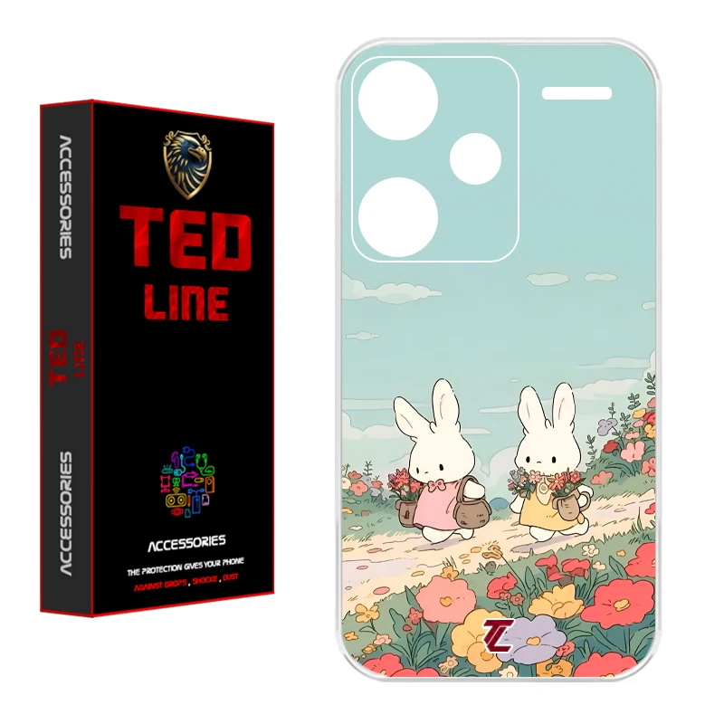 کاور تدلاین طرح خرگوش کد 1178 مناسب برای گوشی موبایل شیائومی Redmi Note 13 Pro Plus