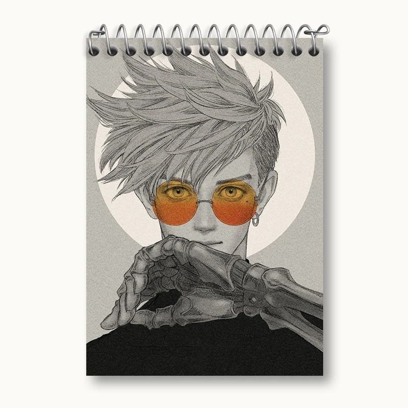 دفتر یادداشت 50 برگ خندالو مدل وش انیمه تریگان (Trigun) کد 36206