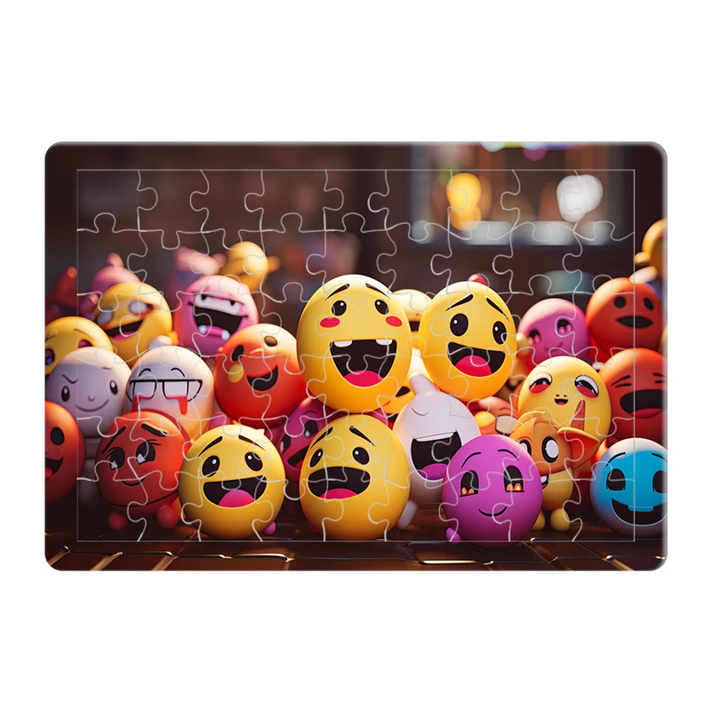 پازل 54 تکه هومرو مدل PL556 طرح انیمیشن فیلم شکلک emoji