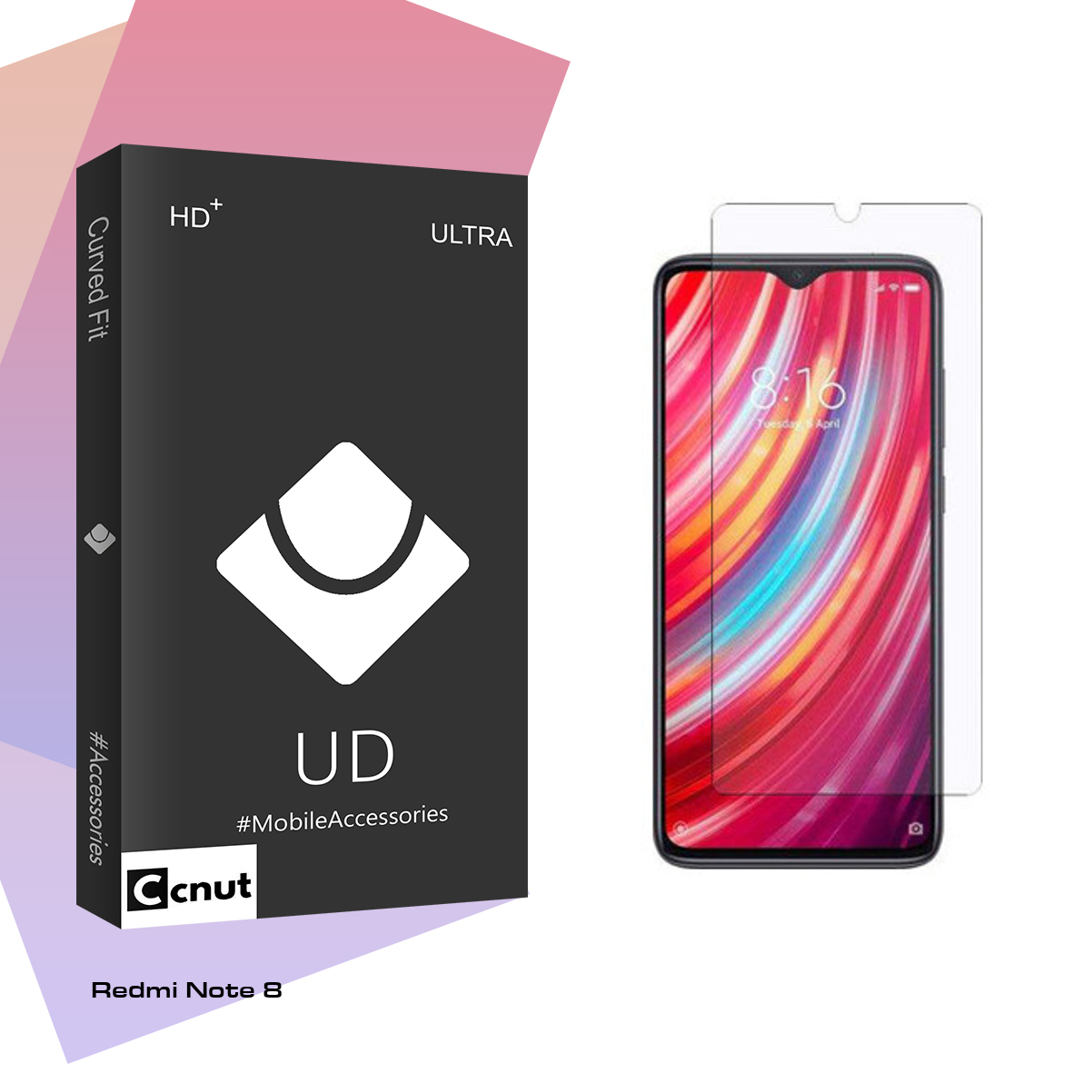 محافظ صفحه نمایش کوکونات مدل UD Black مناسب برای گوشی موبایل شیائومی Redmi Note 8