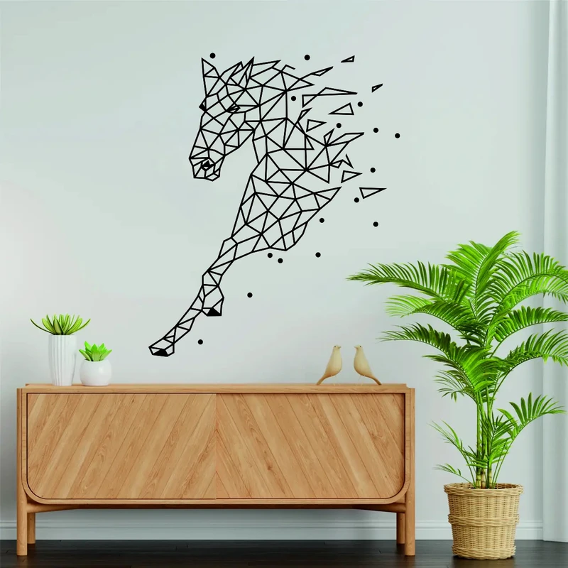 استیکر مدل چوبی اسب کد T810 مجموعه 24 عددی