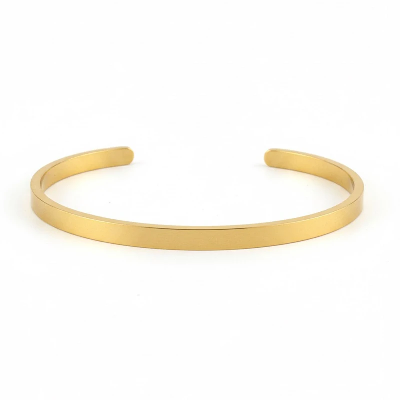 دستبند النگویی زنانه ژوپینگ مدل بنگل آیینه ایی مینیمال کد 226