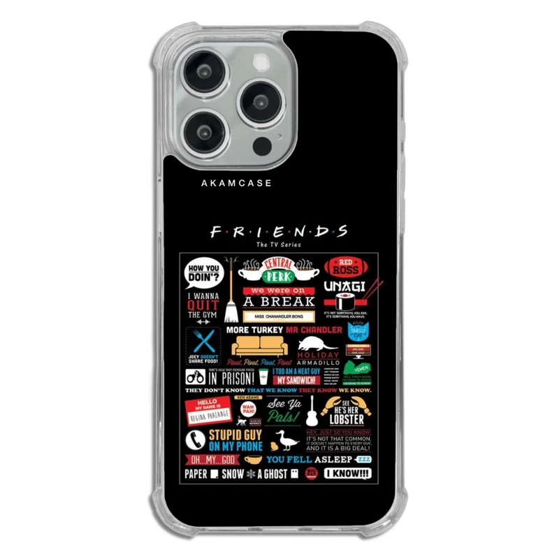 کاور آکام مدل AMCWTA15PROMAX-FRIENDS12 مناسب برای گوشی موبایل اپل iPhone 15 Pro Max