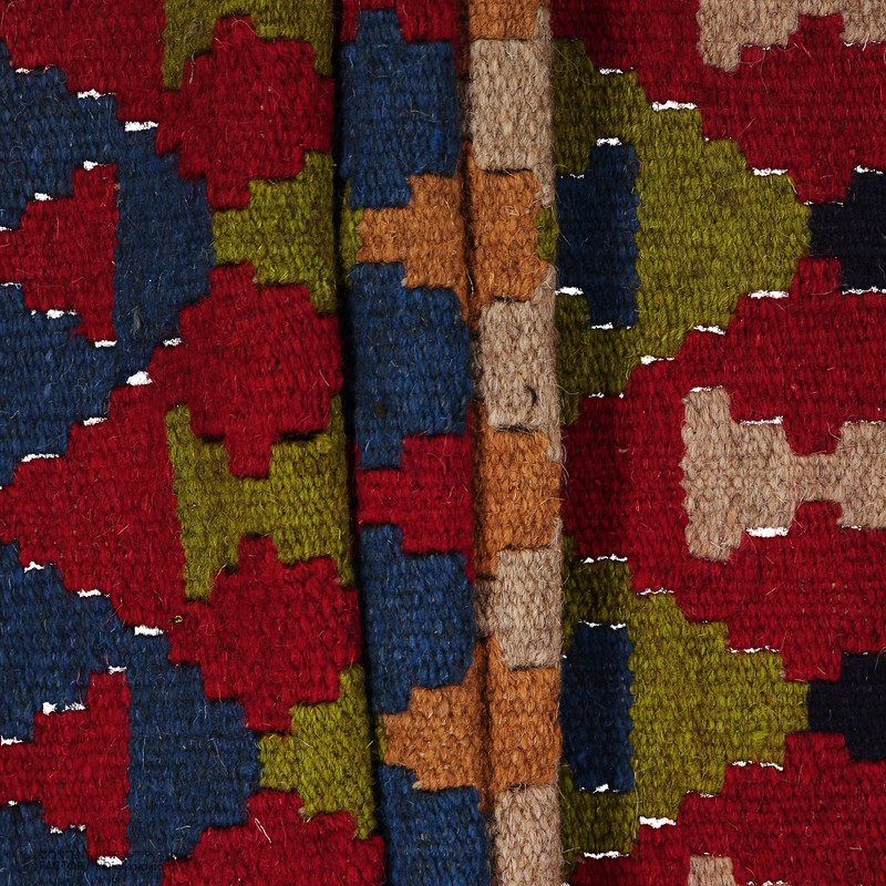 گلیم دستبافت یک متری مدل شنی کد 31