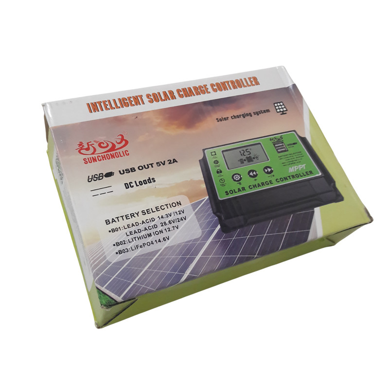 شارژ کنترلر MPPT60A ولتاژ اتوماتیک 12V/24Vسانچونگلیک مدل FT-M1260A