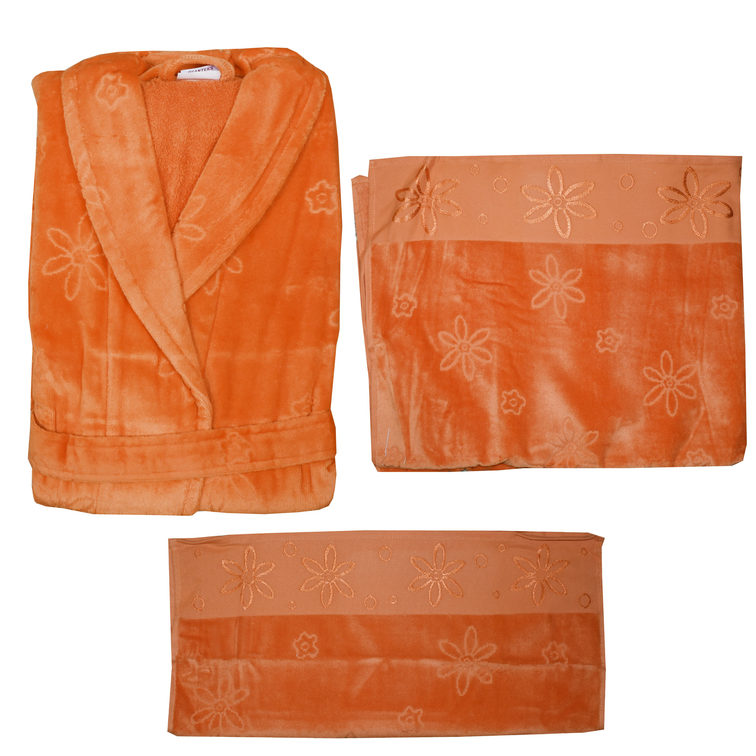 سرویس حوله پالتویی 3 تكه هوبی کد 746333