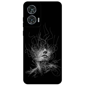 Megafone Face Sketch 7423 Cover For Motorola Moto Edge 50 Fusion