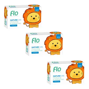 صابون بچه گلیسرینه فلو مدل 1003 وزن 100 گرم مجموعه 3 عددی